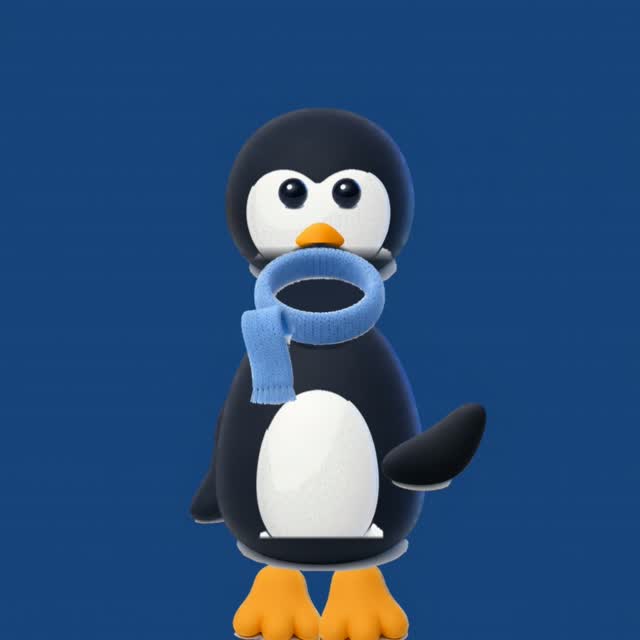 פינגו קופץ לתפוס לידים שנופלים